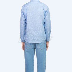 Vente directe usine – Chemises boutonnées en maille respirante sur mesure pour l'été, tissu doux et confortable, conçues pour tenues décontractées et formelles - Product Image 3