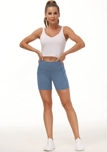 Shorts Deportivos de Cintura Alta para Mujer, Pantalones de Yoga de Secado Rápido, Levanta Glúteos, Transpirables, para Correr, Gimnasio, Fitness y Yoga - Product Image 1
