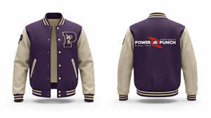 Chaqueta de Béisbol Personalizada con Estampado Invernal, Unisex, Estilo Urbano, Deportiva, Casual, Lisa, sin Estampado, Universitaria, con Cuello Alto - Product Image 2