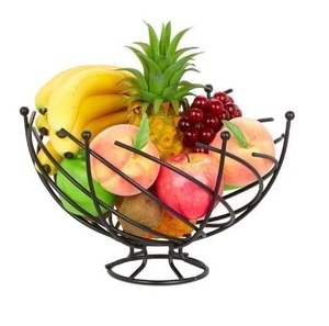 Cesta de Frutas con Soporte, Artículo Decorativo para Mesa, Cesta de Metal Hecha a Mano para Frutas y Verduras de Cocina - Product Image 4