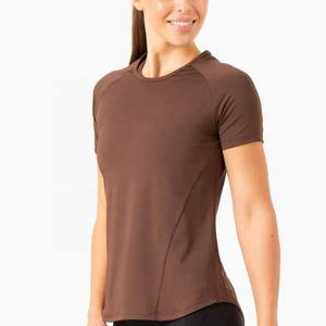 T-shirt personnalisé pour femme, imprimé, uni, respirant, séchage rapide, coton et polyester, grande taille, coupe courte, décontracté, été, avec logo OEM - Product Image 3