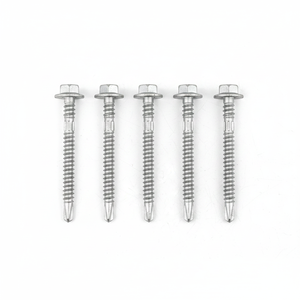 Self-Drilling Screws Washer Head Zinc/Hot-Dip Galvanized Carbon Steel Metric/Inch Standard Thread Full-Length - Product Image 1