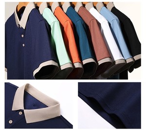 เสื้อโปโลคอปกทรงเข้ารูปคุณภาพสูง แขนสั้นทรงหลวมใส่สบายสำหรับฤดูร้อน ราคาโรงงานบังกลาเทศ รับทำโลโก้ตามสั่ง - Product Image 2