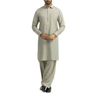 Prix de gros bas, fabrication en coton/polyester, qualité supérieure, robe Salwar Kameez décontractée pour hommes, style pakistanais musulman, pour Ramadan et l'Aïd. - Product Image 1
