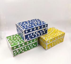 Creative Design Magnetic Closure Handmade Classic Elegant Vintage Luxury Jewelry <b>Storage</b> Box MDF Resin MOP Inlay Design Watches - Product Image 5