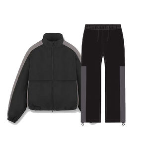 Conjunto de ropa deportiva para hombre, cortavientos con cremallera completa y diseño transpirable para correr y uso diario al aire libre. - Product Image 4