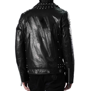 Chaqueta de Cuero para Motocicleta Cruiser, Protección Sólida, Resistente, con Elementos Amortiguadores y Aislamiento Térmico - Product Image 3