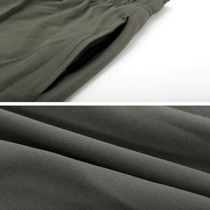 Shorts de Baño para Hombre de Color Sólido, Secado Rápido, con Cordón en la Cintura y Bolsillos, Diseño Casual de Longitud Corta y Cintura Media - Product Image 6