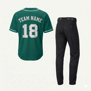 Conjunto de Uniforme de Béisbol Personalizado al por Mayor |   Tela Ligera y Transpirable |   Ropa Deportiva para Equipos de Softbol Sublimada OEM - Product Image 6