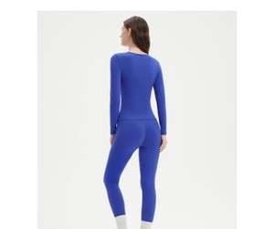 Conjunto de Yoga de 2 Piezas con Cuello Redondo, Sin Mangas, Cintura Alta, Color Sólido, Spandex/Nylon, Secado Rápido, Ecológico y Transpirable - Product Image 3