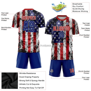 Tenues de football unisexes pour adultes de haute qualité, ensemble complet, maillot de football 2023 2024, séchage rapide, 100% polyester, vêtements de football de l'équipe Ronaldo - Product Image 1