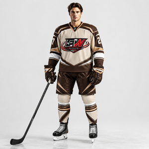 Uniforme de hockey sobre hielo de alto rendimiento diseñado con materiales que absorben la humedad, ajuste flexible y calidad duradera para cada temporada. - Product Image 4