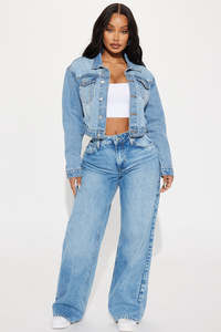Veste en jean tricotée unisexe OEM, manteau d'hiver décontracté, coupe oversize, respirant, 100% coton pour femmes, vestes en jean personnalisées avec logo - Product Image 3