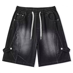 Shorts de Mezclilla para Hombre, Clásicos, Casuales, Elásticos, Cómodos, de Corte Ajustado, con Bolsillos Delanteros y Traseros - Product Image 3