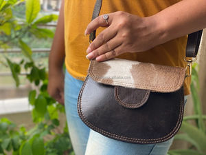 Sac à bandoulière en cuir fourrure d'animaux pour femmes, nouveau, élégant, pour épaule - Product Image 4