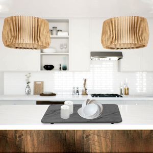 Set di 2 Tappetini da Bagno ad Asciugatura Rapida 30 Pollici, Tappetino Asciugapiatti in Silicone e Terra Diatomacea 11,81+15,75 Pollici, Tappetino Doccia Effetto Marmo - Product Image 2