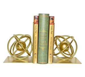 <b>Shelf</b> Metal Bookends Strong Book Holder Non Slip Book Stopper <b>Office</b> Desk Organizer - Product Image 6