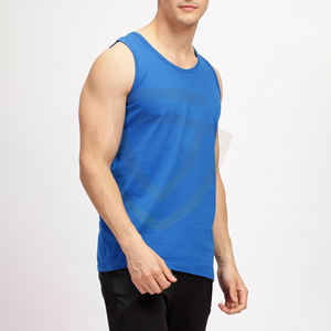 Camiseta sin mangas para hombre 2026, 100% algodón, color liso, ajustada, informal, para gimnasio, correr, cómoda. - Product Image 2