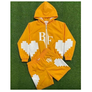 Wholesale Mens Retro Color Block Track Suit Set Custom Logo <b>Jacket</b> Sportswear OEM Hoodies Manufacturer - Product Image 5