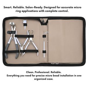 Set de Accesorios para Extensiones de Cabello de Salón: Micro-Link, Cuentas de Sujeción Fuerte, Pinza para Remover, Cortador de Adhesivos, Gancho para Cabello, Enhebrador - Product Image 6