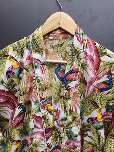 Bata Kimono de Algodón Suave con Estampado de Dibujos Animados para Mujer, Camisón de Verano Hecho a Mano ODM con Cuello en V y Cintura Elástica de Longitud Completa - Product Image 4
