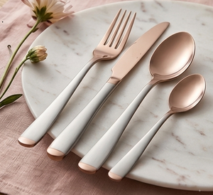 Cuchillería de Estilo Moderno con Mango Metálico para Mesa, Accesorios Decorativos para Cocina, Cuchillo y Cuchara, Suministrado por India - Product Image 6