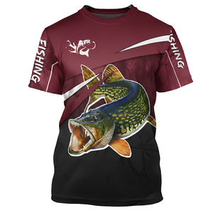 Chemise de pêche personnalisée à col rond sublimée, légère, en polyester, pour activités de plein air, vente en gros - Product Image 5