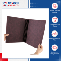 Nexgen Exports, fabricant de confiance, couverture de menu en cuir PU avec logo personnalisé et OEM/ODM pour restaurants et hôtels