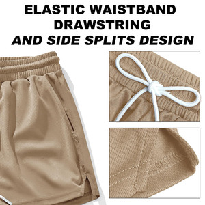 Pantalones Cortos Deportivos de Felpa Francesa para Hombre, con Logotipo Personalizado, Estilo Urbano, con Cordón Ajustable, de Alta Calidad - Product Image 4