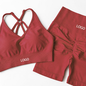 Conjunto Deportivo de Yoga para Mujer, Elástico, Diseño Sólido, Secado Rápido, Leggings de Yoga Sin Costuras, Nuevo Diseño, Venta al Por Mayor, Calidad Personalizada - Product Image 5