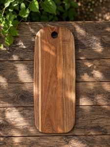 Planche à découper en bois d'acacia, durable, rectangulaire, pour la préparation des aliments, la découpe des légumes, la préparation des repas, le service - Product Image 2