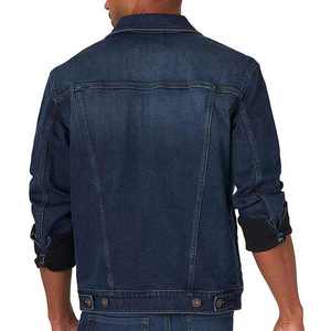 Hot Selling Men's <b>Denim</b> Motorcycle <b>Jacket</b> Trending High Street Winter Designs High Quality Waterproof Eco-Friendly Breathable - Product Image 1