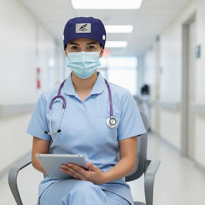 Gorro Quirúrgico de Algodón Ajustable y Personalizable, Gorro de Enfermería para Hospitales, Doctores y Enfermeras, Gran Venta 2026 - Product Image 1