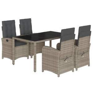 Conjunto de Comedor para Jardín en Gris Oscuro - Product Image 2