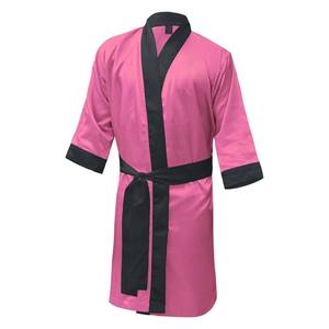 Batas de Boxeo para Hombre en Negro y Morado, con Logotipo Personalizado, Manga Larga y Capucha, Batas para Entrada en el Ring, Duraderas y Ligeras - Product Image 5