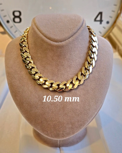 GoldLuxGalleria 14K Gold Plated Alloy Miami Cuban Chain Necklace Men's Classic Curb Link Heavy Chain 25.5 Inches Hip Hop Jewelry - Product Image 3