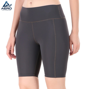 Pantalones Cortos de Compresión de Moda para Mujer, Color Gris Oscuro, Mejor Material, Más Vendidos, Cintura Alta, para Fitness y Running - Product Image 2