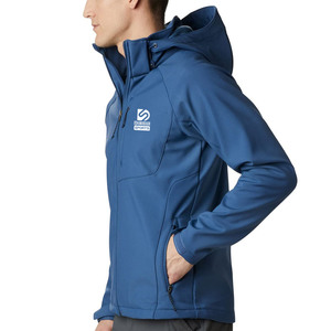 Own Your Logo Design Unique Style Waterproof Hooded Canvas Front Men Softshell <b>Slim</b> <b>Fit</b> <b>Jacket</b> in Wholesale Prices - Product Image 2