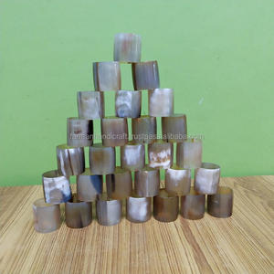 Premium Handmade Buffalo And <b>Cow</b> Horn Napkin Ring Elegant Tableware for Dining Wedding And Party Decor - Product Image 4