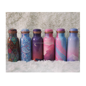 Natural <b>Copper</b> <b>Bottle</b> Designed for Everyday Use Promoting Better Digestion Immunity Balanced Living Direct Drinking Eco-Friendly - Product Image 4