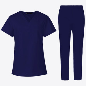 Professional Purple for Woven Medical <b>Scrubs</b> <b>Set</b> with Needle Detection Unisex <b>Scrub</b> Suits for Hospital Use - Product Image 6