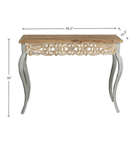 Table console de salon moderne en bois massif avec rangement pour la décoration intérieure – Vente en gros
