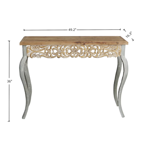 Table console de salon moderne en bois massif avec rangement pour la décoration intérieure – Vente en gros - Product Image 2