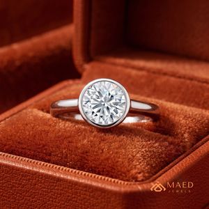 Bague en moissanite sertie de pierres argentées, élégante, pour femme, fiançailles, mariage, anniversaire, bijoux de luxe, style New York, cadeau - Product Image 5