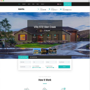 Real Estate Listing <strong>Website</strong> <strong>Template</strong> with Property Dashboard - Product Image 1