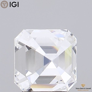 Diamante Cultivado en Laboratorio CVD de Corte Asscher de 4.50 Quilates, Claridad VS1, Color E, con Certificado IGI, Perfecto para Anillos de Alta Gama - Product Image 4