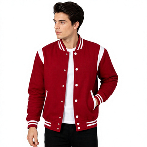 Veste universitaire durable, style sportif tendance, douce et confortable, vêtements d'extérieur pour hommes, veste universitaire avec logo personnalisé, style Letterman - Product Image 1