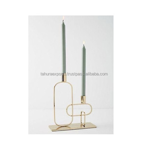 Bougeoir en métal de qualité supérieure Design moderne bougeoir de mariage extérieur et intérieur fait à la main personnalisé décoratif pour la maison - Product Image 4