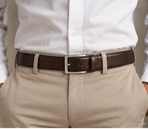 Ceinture en cuir véritable de qualité supérieure pour homme, ceinture de taille classique et élégante de Divine International - Product Image 4