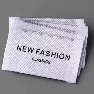 Étiquettes tissées autocollantes personnalisées avec logo et nom de marque, imprimées pour vêtements en coton - Product Image 2